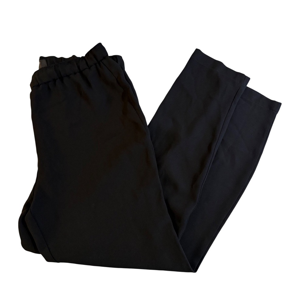 Rag & Bone New York Black Drawstring Elastic Waist Crepe Trousers Pants Small